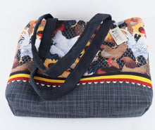 Load image into Gallery viewer, Roosters and Sunflowers Shoulder Bag