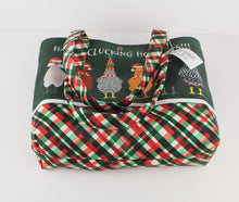 Load image into Gallery viewer, Christmas Chickens Shoulder Bag Purse
