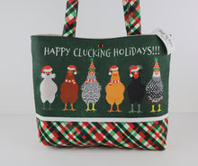 Load image into Gallery viewer, Christmas Chickens Shoulder Bag Purse