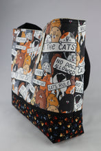 Load image into Gallery viewer, Cats Rule Shoulder Bag Cat Lover Purse Tote Handbag
