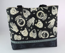 Load image into Gallery viewer, Psychic Cats Shoulder Bag Ouija Board Planchette purse Fortune Teller tote Seer handbag