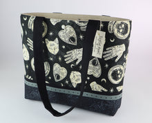 Load image into Gallery viewer, Psychic Cats Shoulder Bag Ouija Board Planchette purse Fortune Teller tote Seer handbag