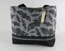 Load image into Gallery viewer, Gothic Bats Shoulder Bag Black Bat purse Halloween Victorian tote Goth handbag