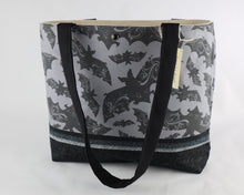 Load image into Gallery viewer, Gothic Bats Shoulder Bag Black Bat purse Halloween Victorian tote Goth handbag