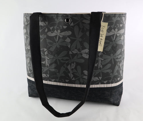 Dragonfly Shoulder Bag Black Dragonflies purse tote handbag Bags by April