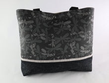 Load image into Gallery viewer, Dragonfly Shoulder Bag Black Dragonflies purse tote handbag Bags by April