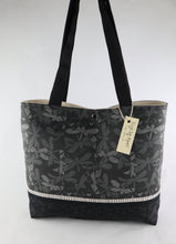 Load image into Gallery viewer, Dragonfly Shoulder Bag Black Dragonflies purse tote handbag Bags by April