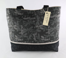 Load image into Gallery viewer, Dragonfly Shoulder Bag Black Dragonflies purse tote handbag Bags by April