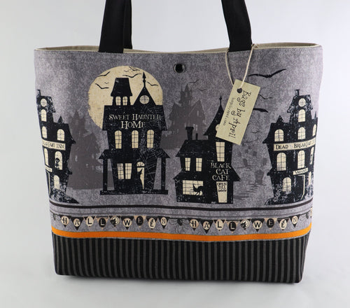 Ghost Town Shoulder Bag Haunted House Purse Halloween handbag