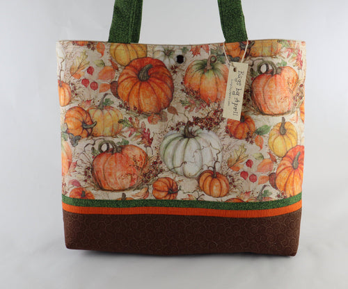 Fall Harvest Shoulder Bag Purse Thanksgiving Pumpkin handbag tote