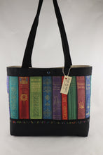 Load image into Gallery viewer, Vintage Library Shelf Books Librarian purse tote bag