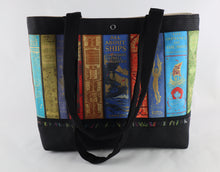 Load image into Gallery viewer, Vintage Library Shelf Books Librarian purse tote bag