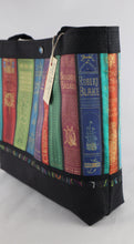 Load image into Gallery viewer, Vintage Library Shelf Books Librarian purse tote bag