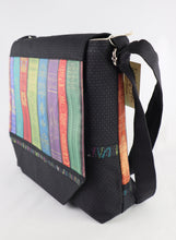 Load image into Gallery viewer, Vintage Library Books Messenger Style Bag Librarian Book Shelf Crossbody purse tote