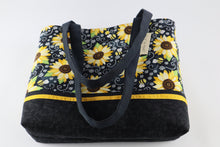 Load image into Gallery viewer, Bumblebees and Sunflowers Shoulder Bag Purse Tote Handbag
