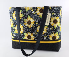 Load image into Gallery viewer, Bumblebees and Sunflowers Shoulder Bag Purse Tote Handbag
