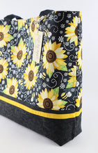 Load image into Gallery viewer, Bumblebees and Sunflowers Shoulder Bag Purse Tote Handbag