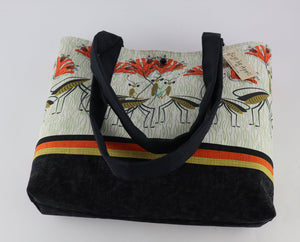 Praying Mantis Shoulder Bag Lily Garden purse Summer Flowers handbag tote
