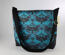 Load image into Gallery viewer, Gothic Death Head Moth Messenger Bag Spooky Goth Bats