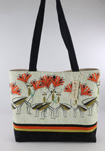 Load image into Gallery viewer, Praying Mantis Shoulder Bag Lily Garden purse Summer Flowers handbag tote