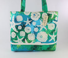 Load image into Gallery viewer, Seashells Shoulder Bag Purse Ocean Beach tote Sea Shells handbag