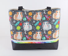 Load image into Gallery viewer, Guinea Pigs in Space Shoulder Bag Purse Hamster handbag tote