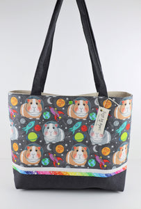 Guinea Pigs in Space Shoulder Bag Purse Hamster handbag tote