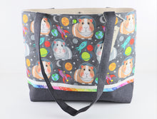 Load image into Gallery viewer, Guinea Pigs in Space Shoulder Bag Purse Hamster handbag tote