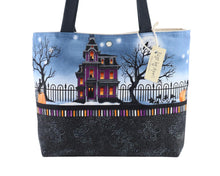 Load image into Gallery viewer, Haunted Halloween House Shoulder Bag Purse