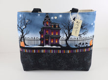 Load image into Gallery viewer, Haunted Halloween House Shoulder Bag Purse