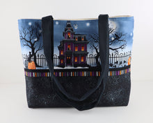 Load image into Gallery viewer, Haunted Halloween House Shoulder Bag Purse