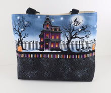 Load image into Gallery viewer, Haunted Halloween House Shoulder Bag Purse