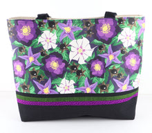 Load image into Gallery viewer, Nightshade Poison Flowers Shoulder Bag Purse