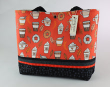 Load image into Gallery viewer, Pumpkin Spice Shoulder Bag Fall Leaves handbag Oak Leaf tote Latte purse