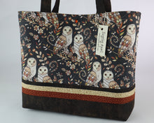 Load image into Gallery viewer, Owl Shoulder Bag Autumn handbag Bird Feathers purse Fall Leaves tote