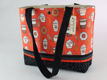 Load image into Gallery viewer, Pumpkin Spice Shoulder Bag Fall Leaves handbag Oak Leaf tote Latte purse