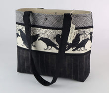 Load image into Gallery viewer, Poe Raven Shoulder Bag Nevermore purse Halloween tote Spider Web handbag