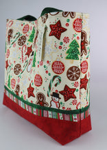 Load image into Gallery viewer, Holiday Cookies Shoulder Bag Gingerbread purse Christmas Tree tote Winter Snowman handbag