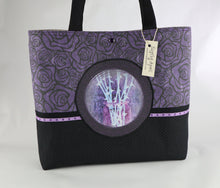 Load image into Gallery viewer, Gothic Thorns and Roses Shoulder Bag Purse Witchy Handbag Goth Tote