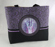 Load image into Gallery viewer, Gothic Thorns and Roses Shoulder Bag Purse Witchy Handbag Goth Tote