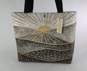 Dawn or Dusk Shoulder Bag Purse Mountain Sunrise Handbag Sunset Landscape Tote