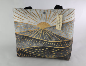 Dawn or Dusk Shoulder Bag Purse Mountain Sunrise Handbag Sunset Landscape Tote