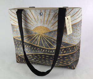 Dawn or Dusk Shoulder Bag Purse Mountain Sunrise Handbag Sunset Landscape Tote