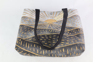 Dawn or Dusk Shoulder Bag Purse Mountain Sunrise Handbag Sunset Landscape Tote