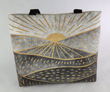 Load image into Gallery viewer, Dawn or Dusk Shoulder Bag Purse Mountain Sunrise Handbag Sunset Landscape Tote