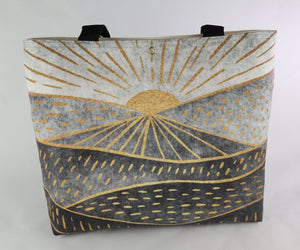 Dawn or Dusk Shoulder Bag Purse Mountain Sunrise Handbag Sunset Landscape Tote