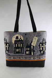 Ghost Town Shoulder Bag Haunted House Purse Halloween handbag