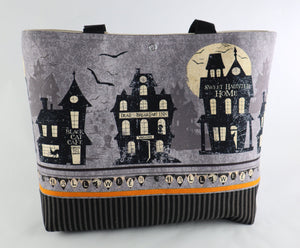 Ghost Town Shoulder Bag Haunted House Purse Halloween handbag