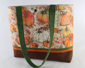 Fall Harvest Shoulder Bag Purse Thanksgiving Pumpkin handbag tote