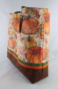 Fall Harvest Shoulder Bag Purse Thanksgiving Pumpkin handbag tote